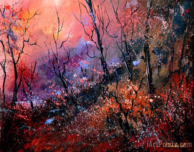 Magic forest painting - Pol Ledent Magic forest Art Print