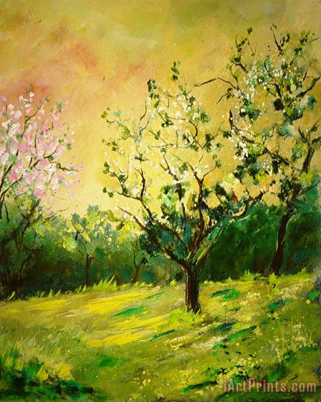 Orchard 45 painting - Pol Ledent Orchard 45 Art Print