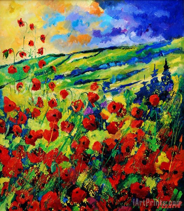 Pol Ledent Poppies 78 Art Painting