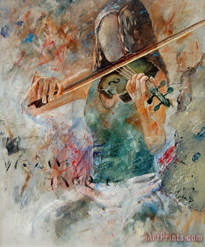 Violinist 56 painting - Pol Ledent Violinist 56 Art Print