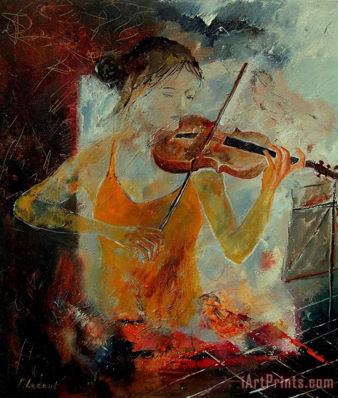 Pol Ledent Violinist 67 Art Painting