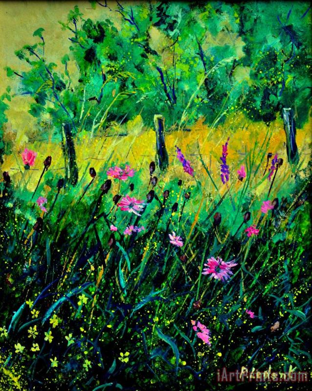 Wild Flowers 451190 painting - Pol Ledent Wild Flowers 451190 Art Print