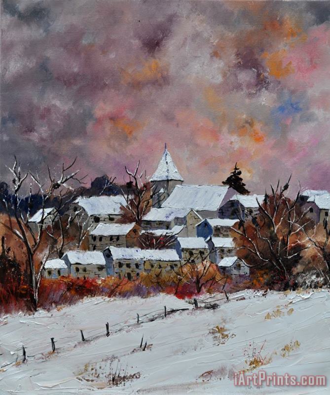 Pol Ledent Winter in Awagne Art Print
