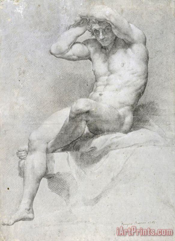 Pompeo Batoni Academic Nude Art Print