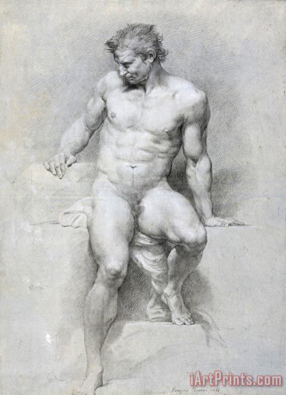 Academic Nude painting - Pompeo Batoni Academic Nude Art Print