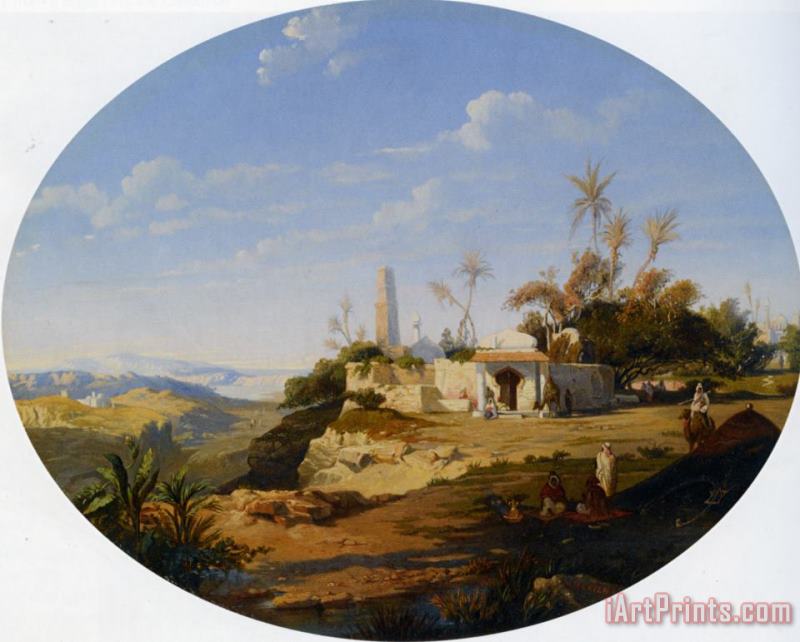 View of Cairo painting - Prosper Marilhat View of Cairo Art Print