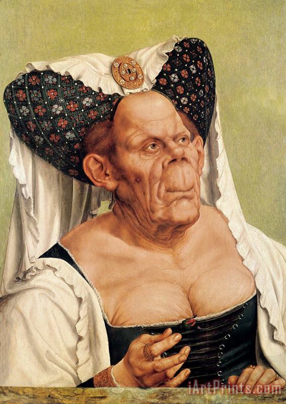 Quentin Massys A Grotesque Old Woman Art Print