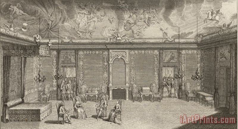 Quirijn Fonbonne The State Bedroom During The Reception of The Bride at Dresden Palace Art Print
