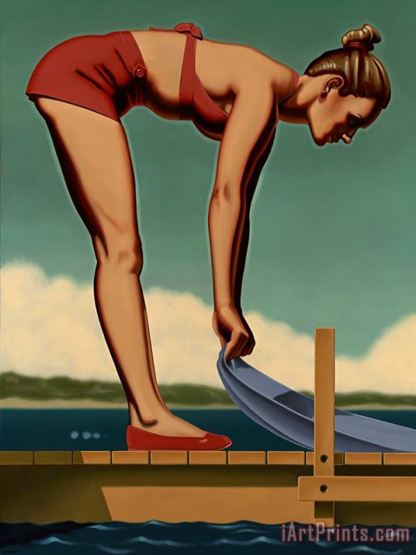 Wish I Was There, One painting - R. Kenton Nelson Wish I Was There, One Art Print