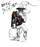 Ralph Steadman - Fear And Loathing in Las Vegas, Dr Gonzo, 2005 painting