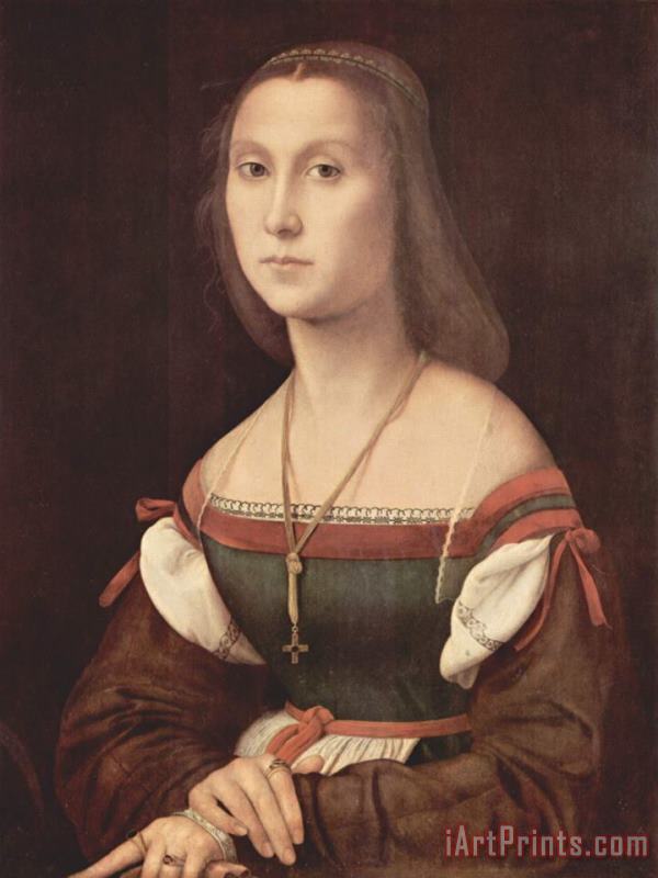 Raphael Portrait of a Young Woman aka La Muta - 1507 Art Painting
