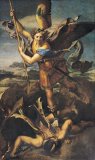 Raphael - Saint Michael Overwhelming the Demon painting