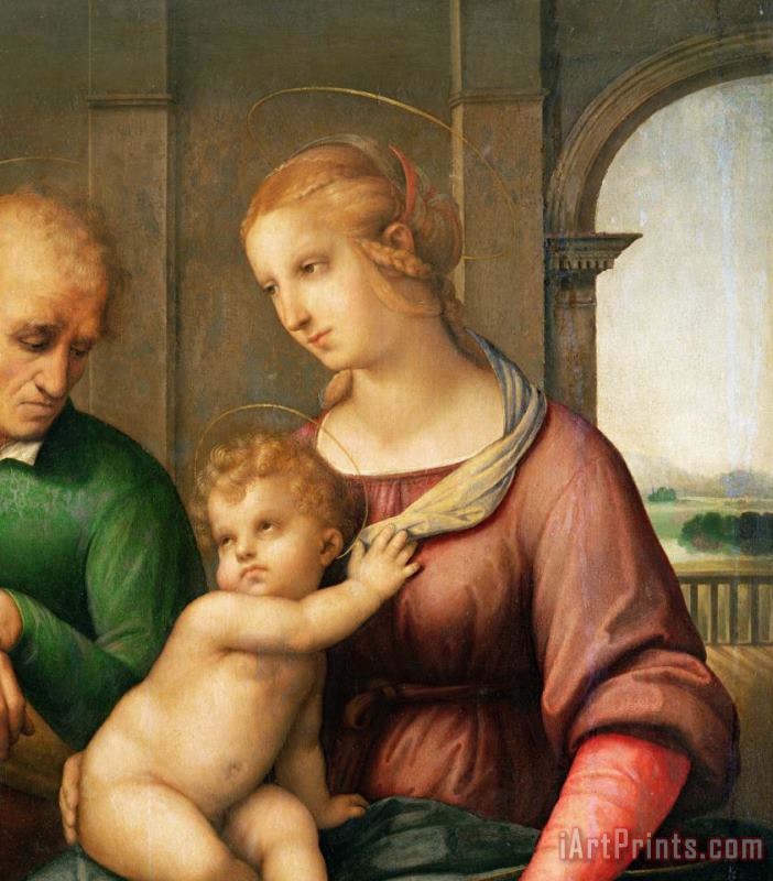 The Holy Family painting - Raphael The Holy Family Art Print