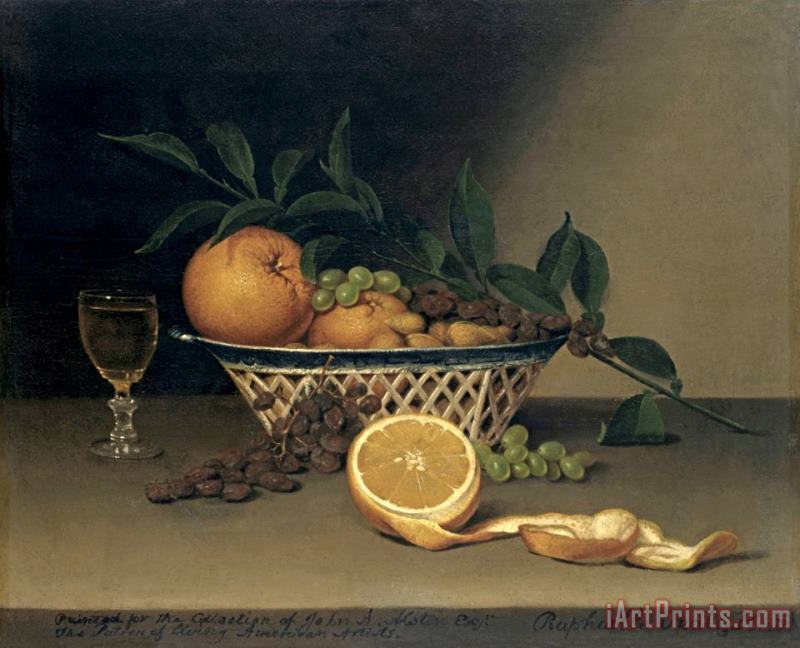Raphaelle Peale Still Life with Oranges Art Painting