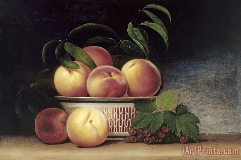 Raphaelle Peale Still Life with Peaches Art Print