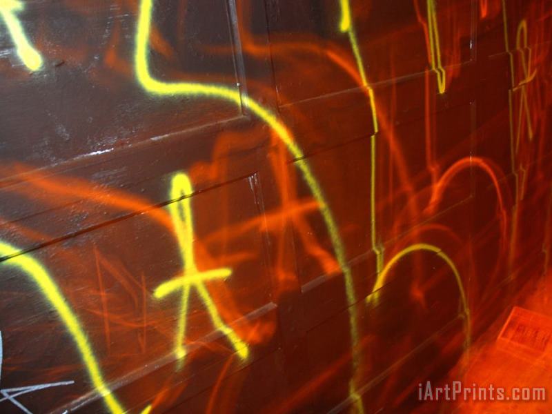 Raymond Gehman Graffiti on a Garage Door in San Francisco Art Painting
