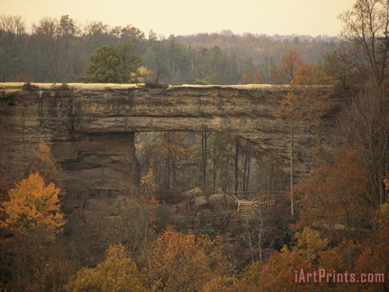 Natural 180 Foot Long 65 Foot High Sandstone Arch painting - Raymond Gehman Natural 180 Foot Long 65 Foot High Sandstone Arch Art Print