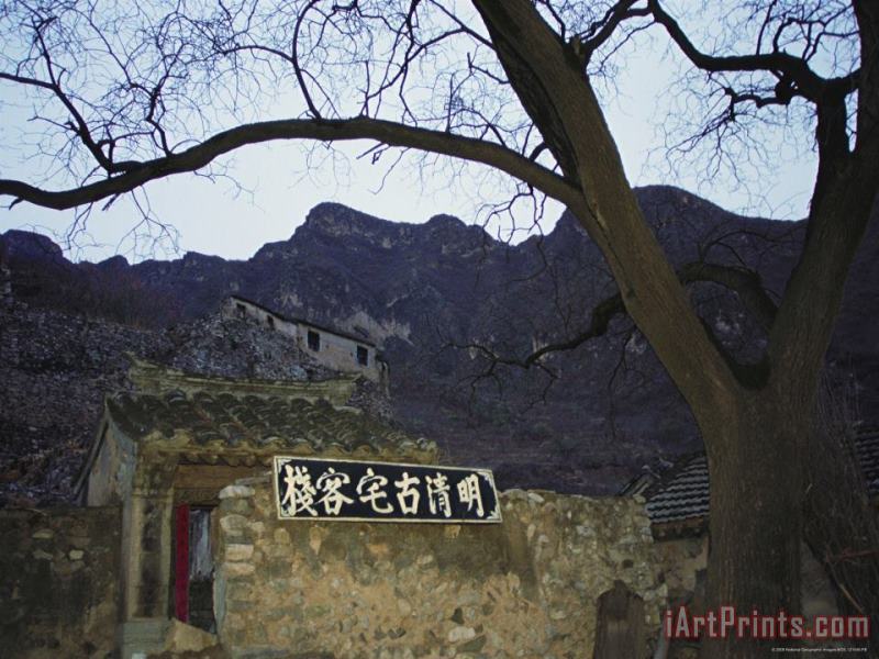 Raymond Gehman The Terraced Houses of a Rural Village Near Beijing Art Painting