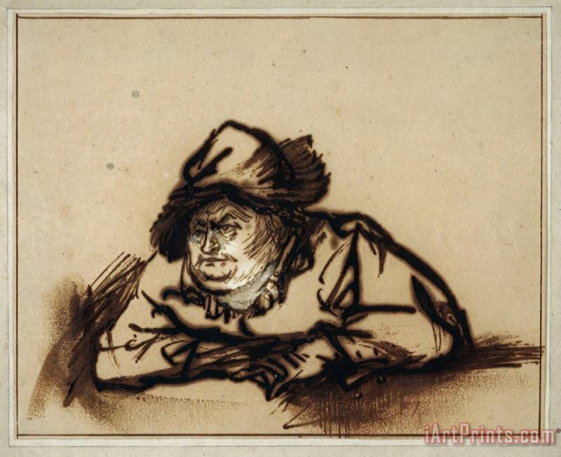 Portrait of Willem Bartholsz. Ruyter painting - Rembrandt Portrait of Willem Bartholsz. Ruyter Art Print