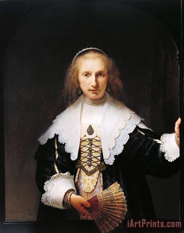 Agatha Bas (1611 58) painting - Rembrandt Harmensz van Rijn Agatha Bas (1611 58) Art Print