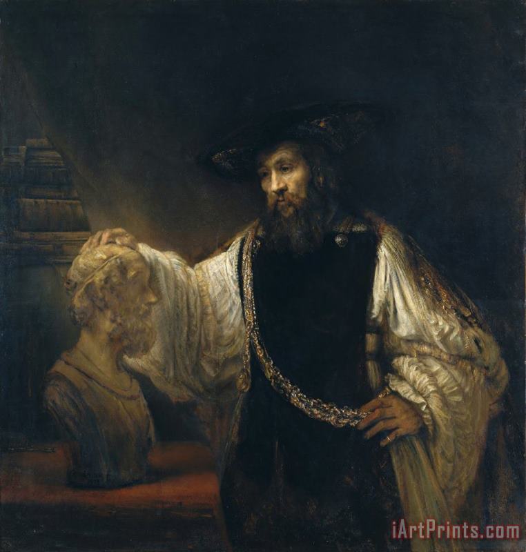 Rembrandt Harmensz van Rijn Aristotle with a Bust of Homer Art Print