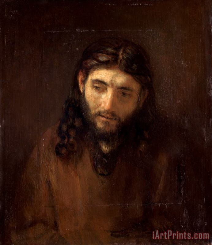 Head of Christ painting - Rembrandt Harmensz van Rijn Head of Christ Art Print