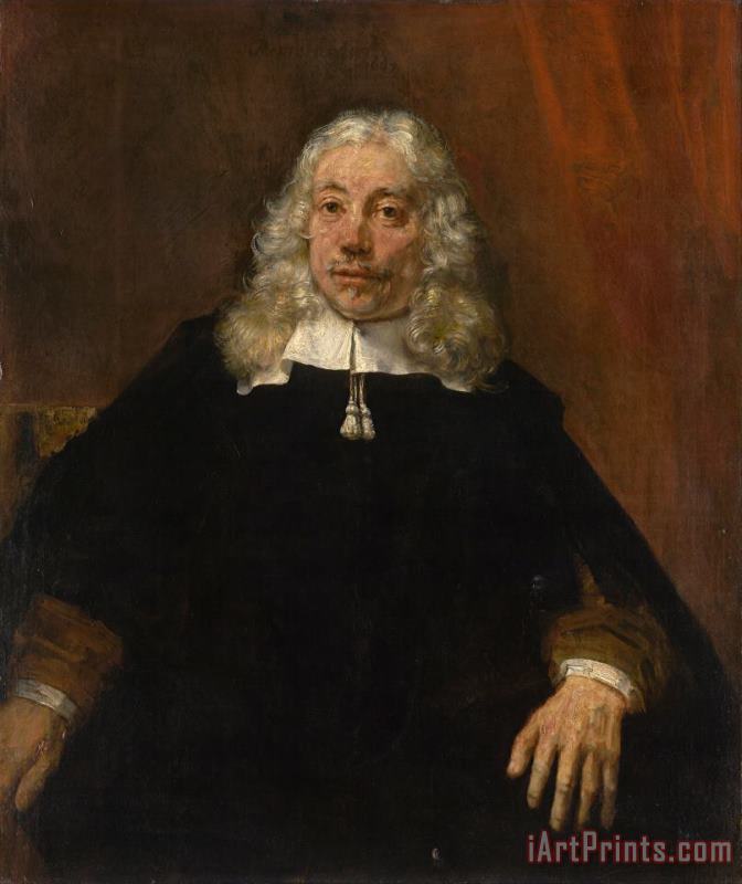 Rembrandt Harmensz van Rijn Portrait of a White Haired Man Art Painting