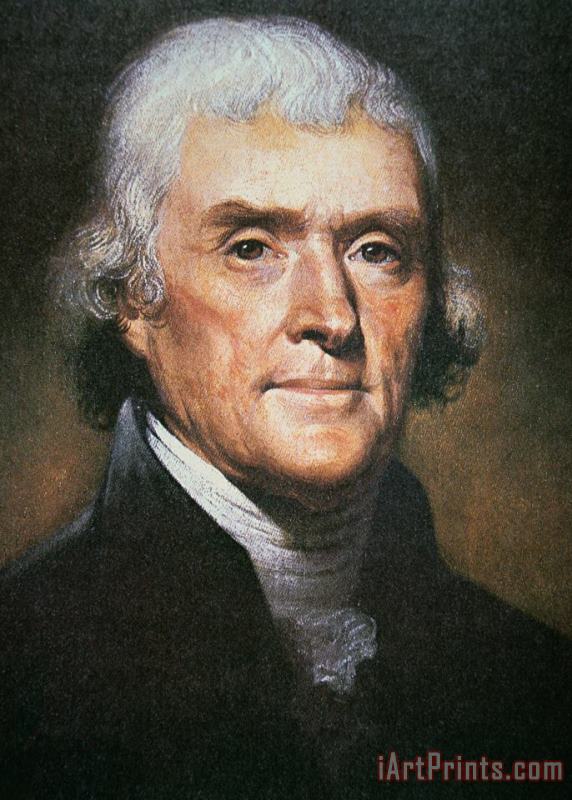 Thomas Jefferson painting - Rembrandt Peale Thomas Jefferson Art Print