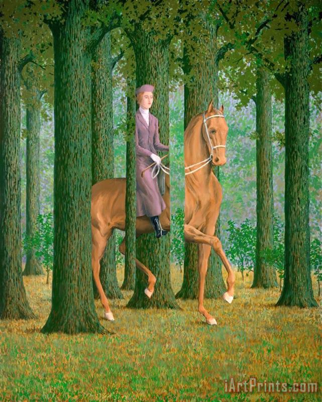 The Blank Signature 1965 painting - rene magritte The Blank Signature 1965 Art Print