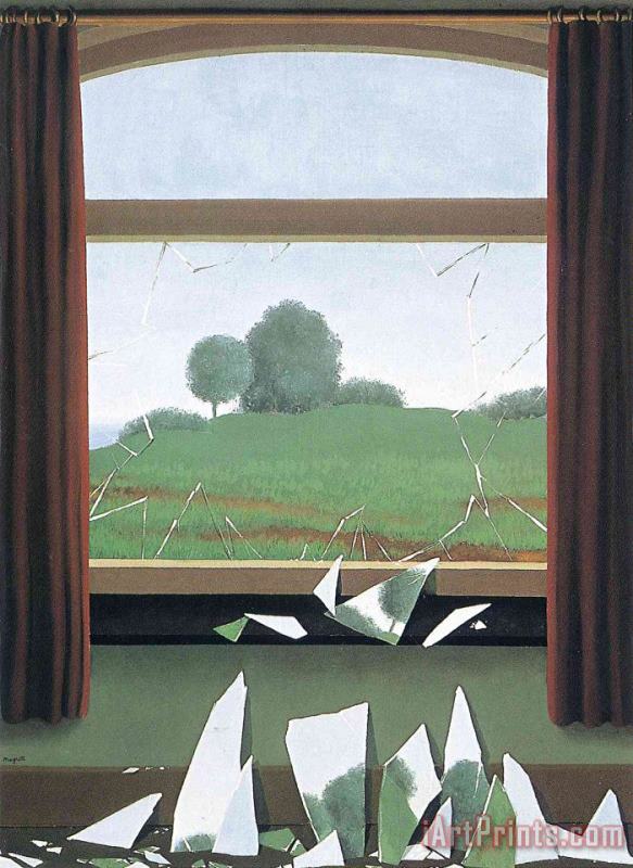 The Key to The Fields 1936 painting - rene magritte The Key to The Fields 1936 Art Print