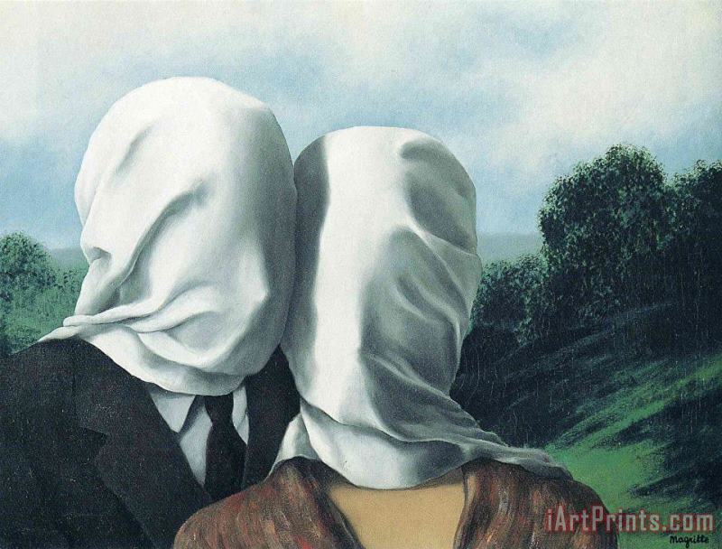 rene magritte The Lovers 1928 1 Art Painting
