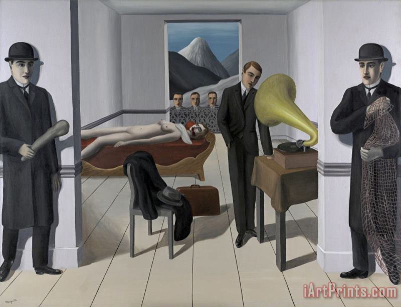 rene magritte The Menaced Assassin, 1927 Art Painting