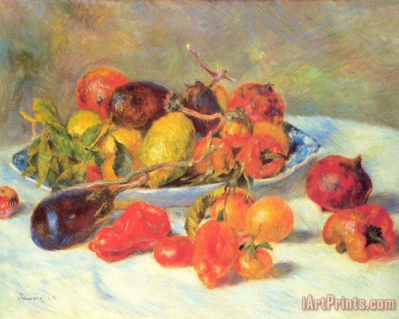 Fruits Of The Midi painting - Renoir Fruits Of The Midi Art Print