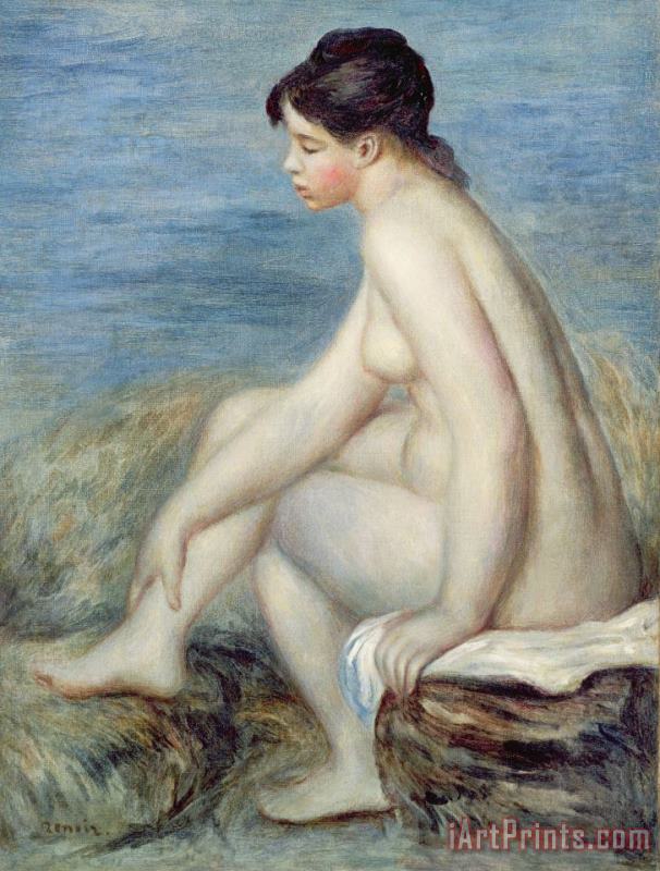 Renoir Seated Bather Art Painting