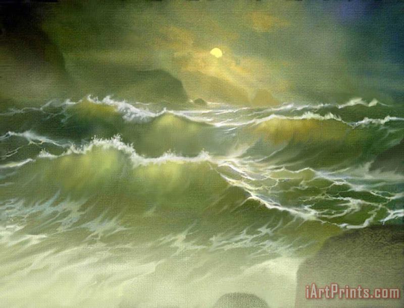Emerald Sea painting - Robert Foster Emerald Sea Art Print