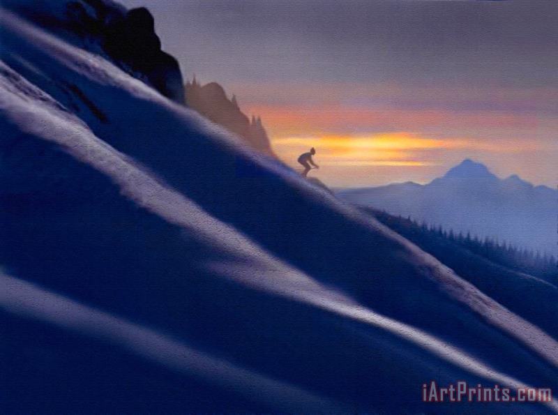 Robert Foster Ski Slopes Art Painting