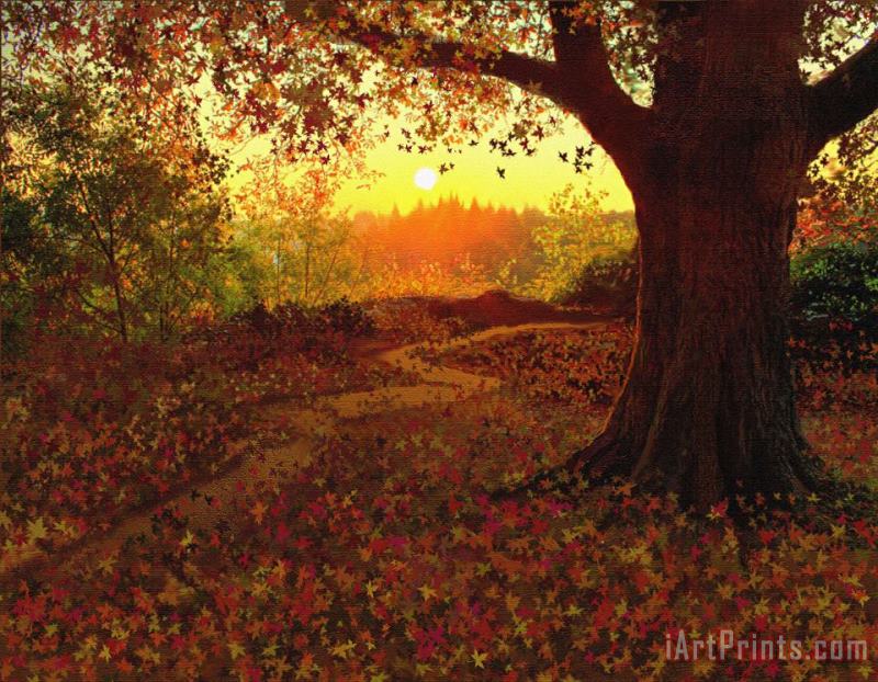 Tree Leaves painting - Robert Foster Tree Leaves Art Print