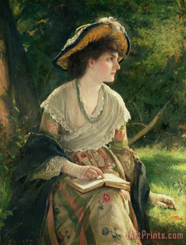 Robert James Gordon Woman Reading Art Painting