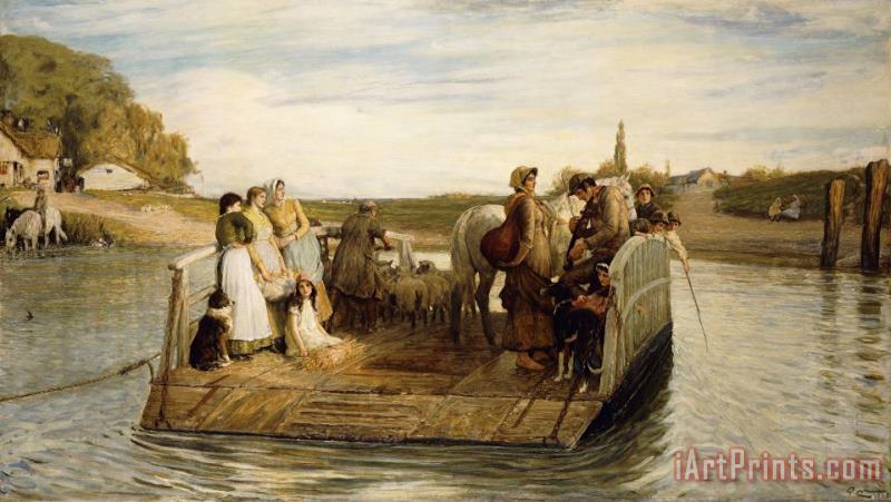 The Ferry painting - Robert Walker Macbeth The Ferry Art Print
