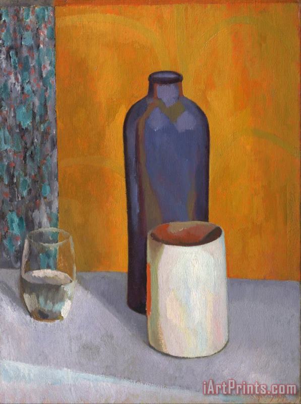 Roger Fry Still Life with Blue Bottle Art Painting