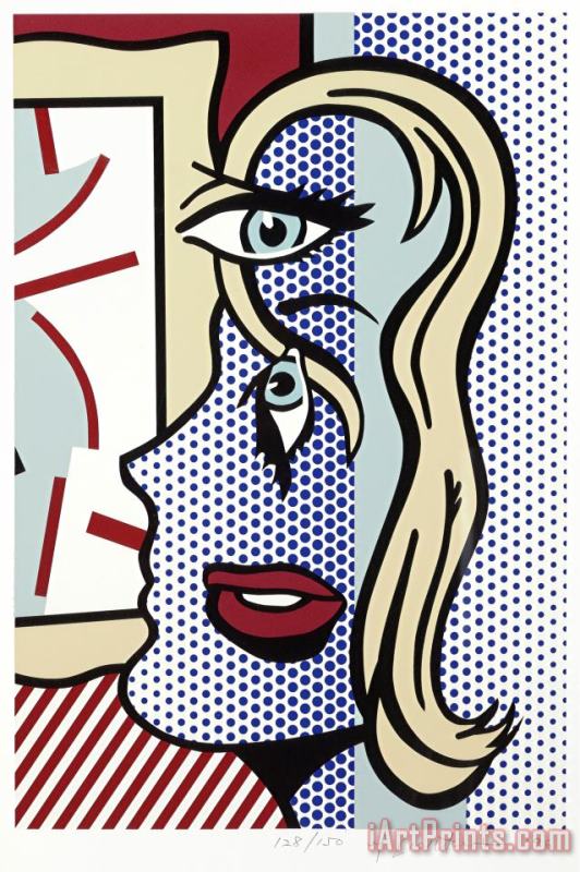 Roy Lichtenstein Art Critic, Signed, 1996 Art Print