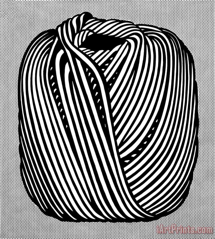 Roy Lichtenstein Ball of Twine 1963 Art Painting