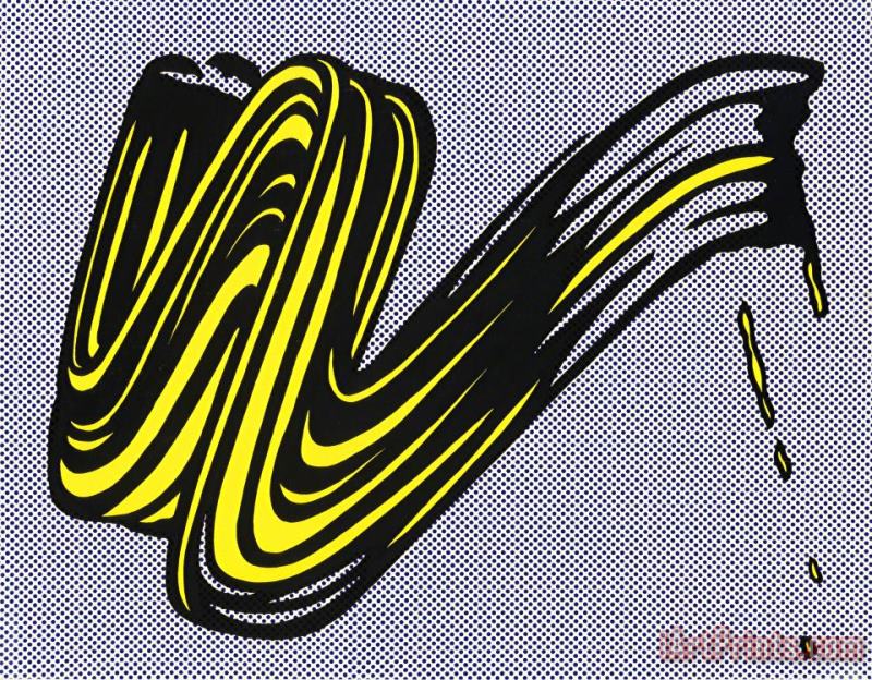 Roy Lichtenstein Brushstroke, 1965 Art Painting