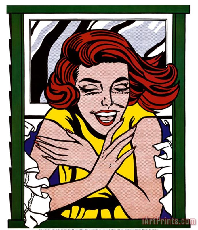 Roy Lichtenstein Girl in Window Art Print