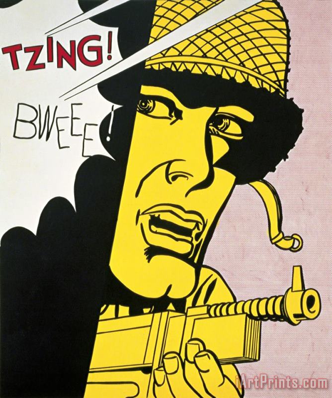 Roy Lichtenstein Live Ammo (tzing!), 1962 Art Painting