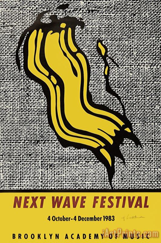 New Wave Festival painting - Roy Lichtenstein New Wave Festival Art Print