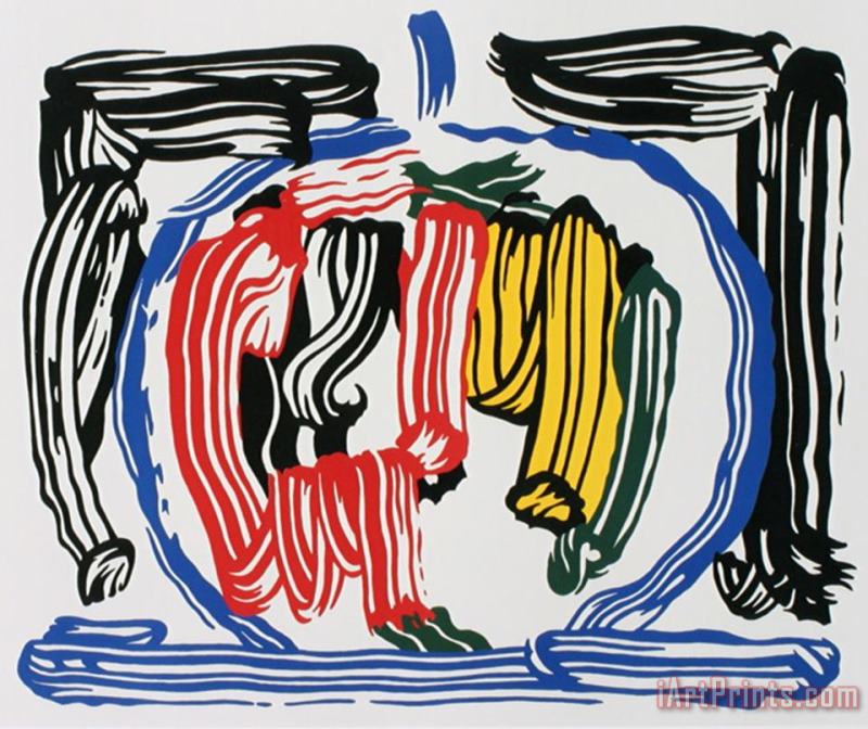 Roy Lichtenstein Reflection Art Painting