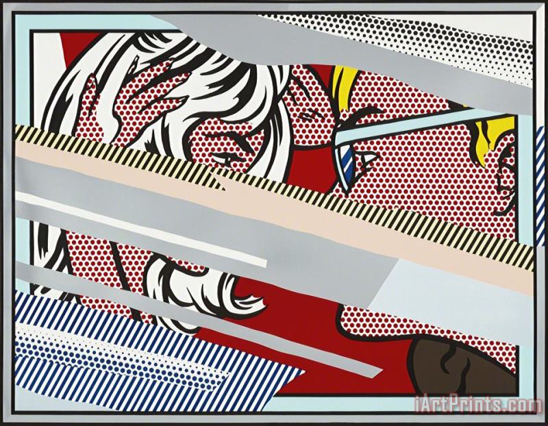 Reflections on Conversation, From Reflections Series, 1990 painting - Roy Lichtenstein Reflections on Conversation, From Reflections Series, 1990 Art Print