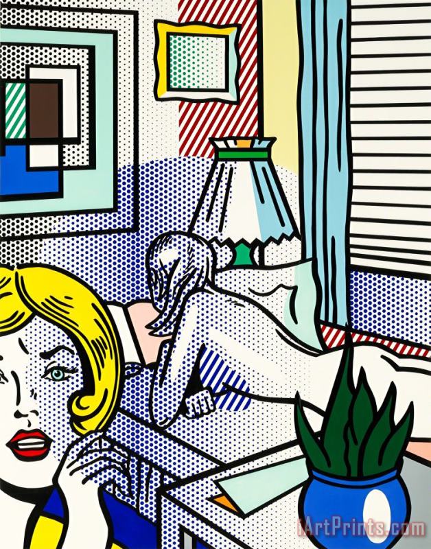 Roy Lichtenstein Roommates, From Nude Series, 1994 Art Painting