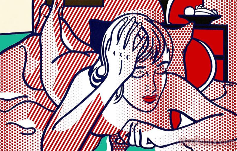 Roy Lichtenstein Thinking Nude, State I, 1994 Art Print